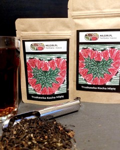 Truskawka Kocha Miętę - czarna z truskawką i miętą