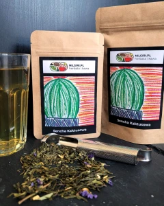 SENCHA KAKTUSOWA - Herbata zielona z morelą, słonecznikiem i malwą